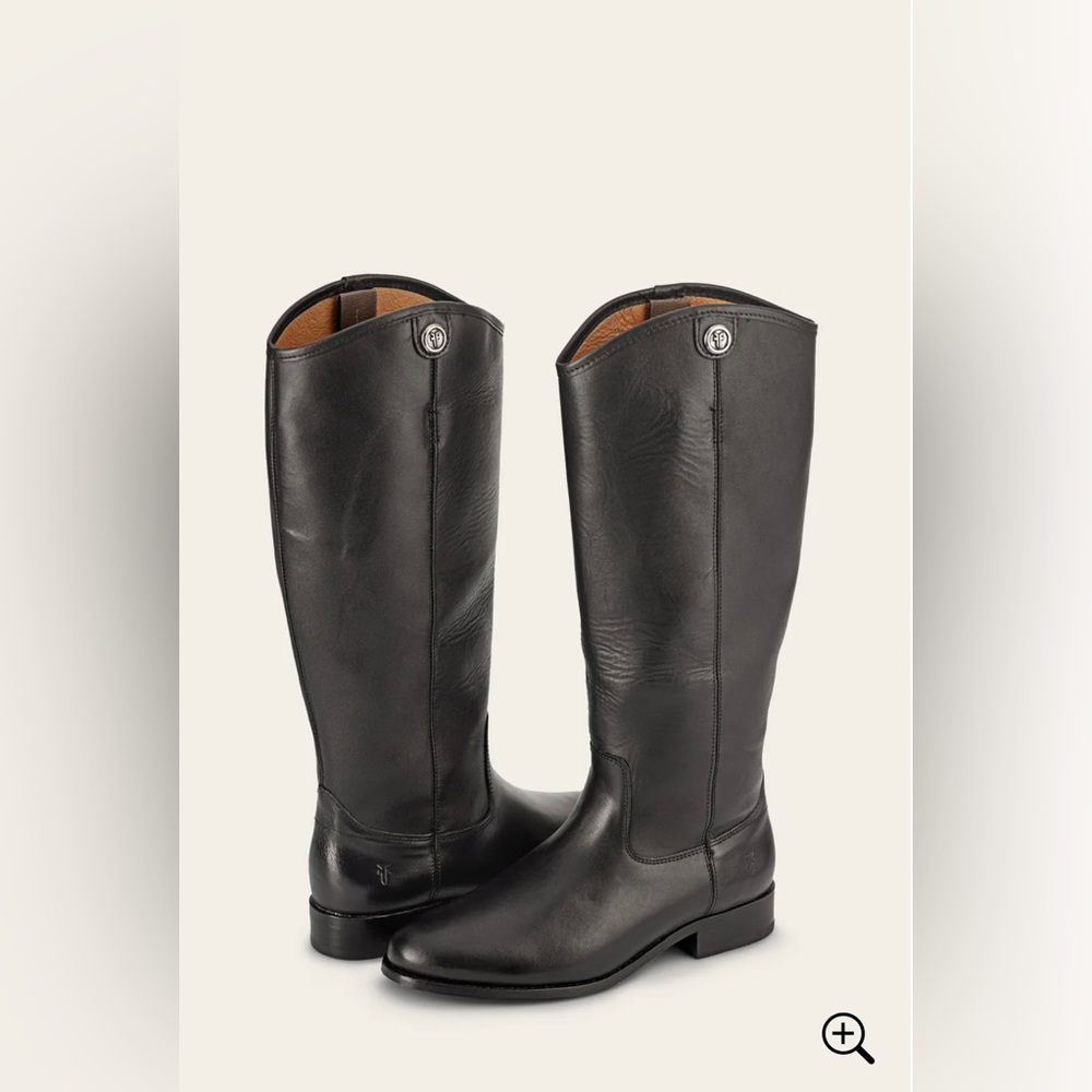 Knee High Black Leather Frye Boots
